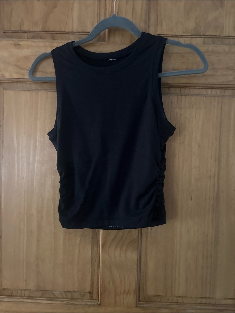 Black Sleeveless Ruched Side Tank Top lululemon